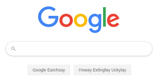 Google Pig Latin