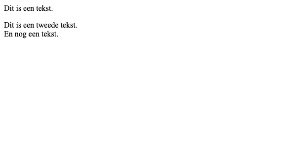 HTML met blokken