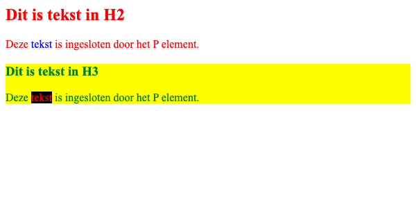Divs en Spans