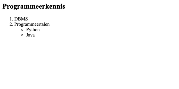 Geneste lists
