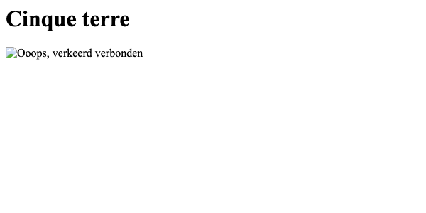 Wanneer het plaatje niet gevonden kan worden