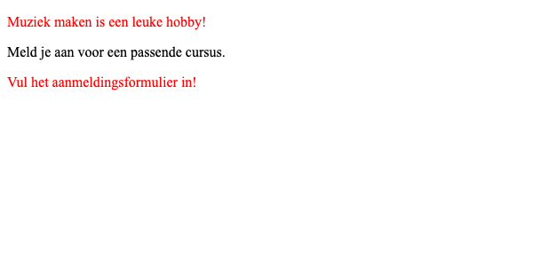 Een eenvoudige stylesheet