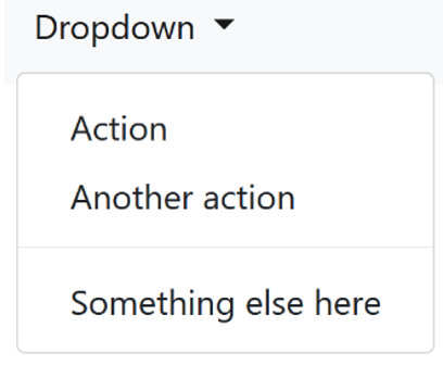 Dropdown met Bootstrap