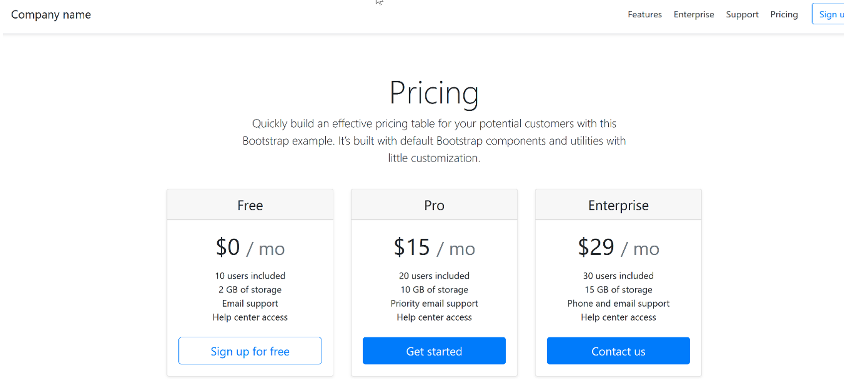Pricing