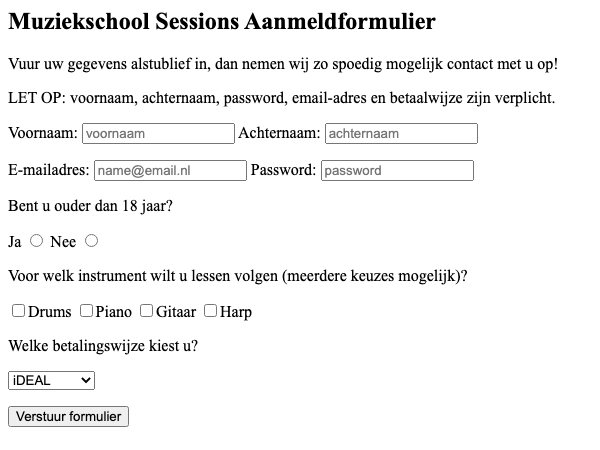 Oefening 2 eindresultaat