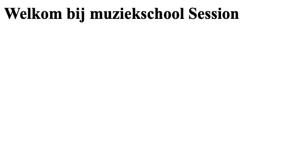 De eerste flask pagina