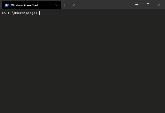 Voorbeeld van Windows Terminal
