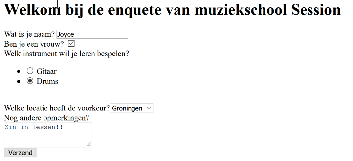 home1.html met ingevulde enquete