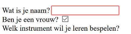 als je geen naam invult werkt het niet
