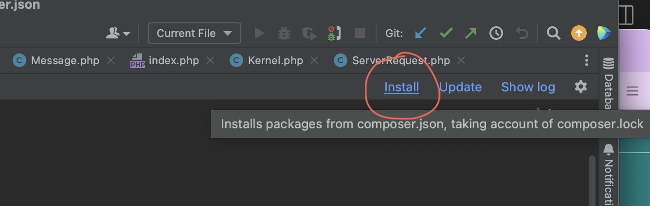 Installeer de dependencies