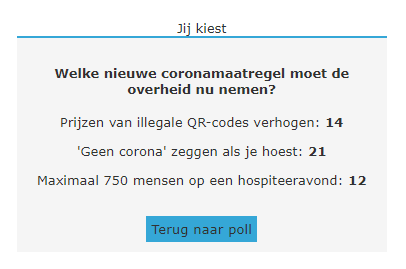Poll resultaten