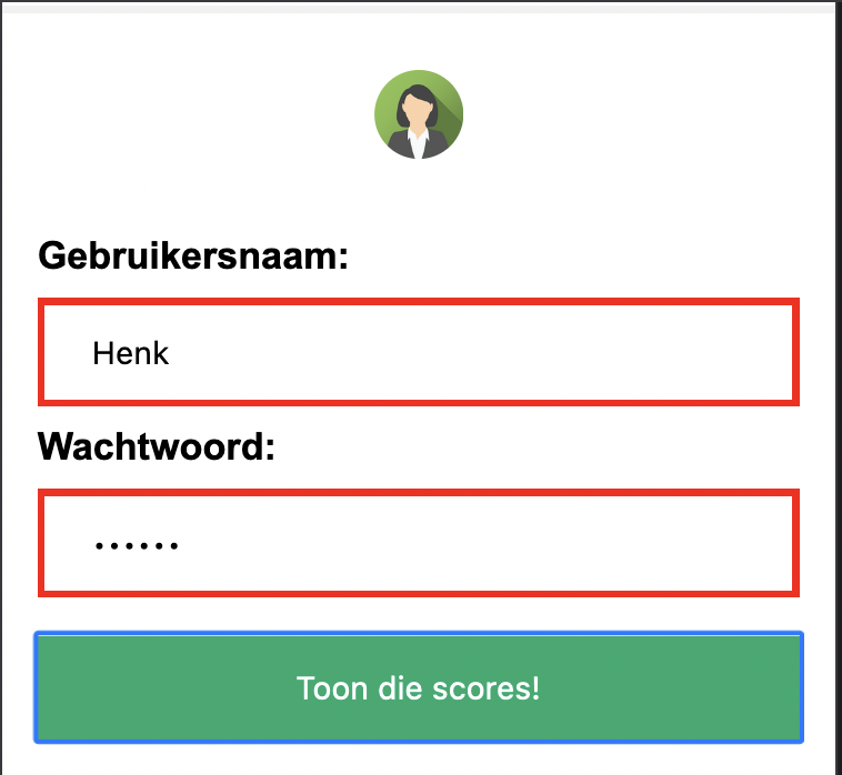 Verkeerde gegevens worden duidelijk gemaakt met dikke rode lijnen